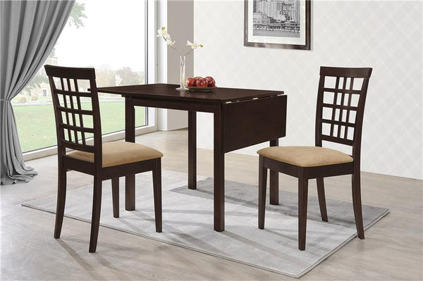 Kelso Lattice Back Dining Chairs Cappuccino (Set of 2) - 190822