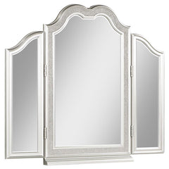 Evangeline Tri-Fold Vanity Mirror Silver Oak - 223398