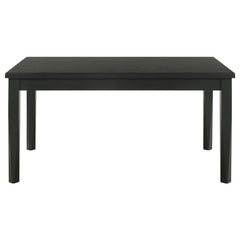 Appleton Rectangular Wood Dining Table Black Washed - 110281