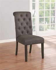 Balboa Tufted Back Side Chairs Rustic Brown and Grey (Set of 2) - 193172