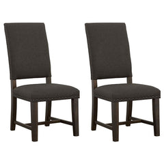 Twain Upholstered Side Chairs Warm Grey (Set of 2) - 109142
