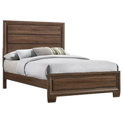 Brandon Wood Queen Panel Bed Warm Brown - 205321Q