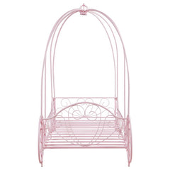 Massi Metal Twin Canopy Bed Powder Pink - 400155T
