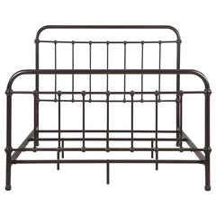 Livingston Metal Eastern King Open Frame Bed Dark Bronze - 300399KE