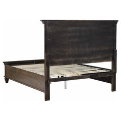 Franco Wood Queen Storage Panel Bed Burnished Oak - 200970Q