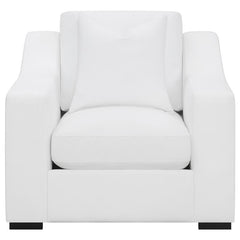 Ashlyn Upholstered Sloped Arm Accent Chair White - 509893