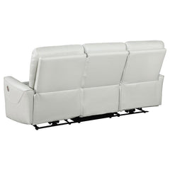 Greenfield 2-piece Power Reclining Sofa Set Ivory - 610261P-S2
