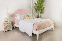 June Upholstered Queen or Full Panel Headboard Blush - 315927QF