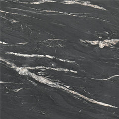 Skylark Round Marble-like SmartTop Coffee Table Black - 707848