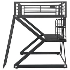 Parkview Full Workstation Loft Bed Black - 460092