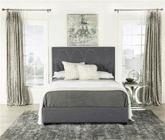 Bowfield Upholstered Queen Panel Bed Charcoal - 315900Q