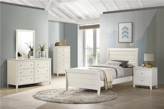 Selena 5-piece Twin Bedroom Set Cream White - 400231T-S5