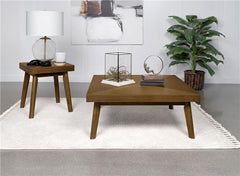 Westerly Square Wood Coffee Table Walnut Brown - 707798