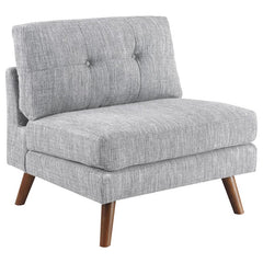 Churchill Upholstered Tufted Armless Chair Grey - 551302