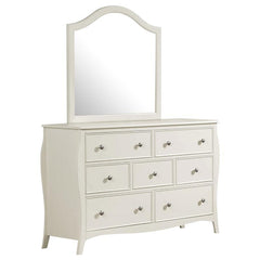 Dominique 7-drawer Dresser with Mirror Cream White - 400563M