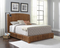 Laughton Banana Leaf Queen Panel Bed Amber - 300501Q