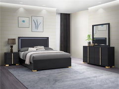 Marceline 4-piece Queen Bedroom Set Black - 222831Q-S4
