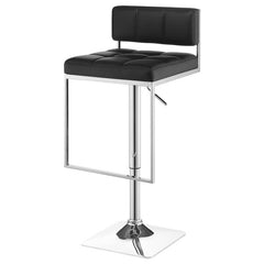 Alameda Adjustable Bar Stool Chrome and Black - 100194