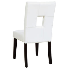 Shannon Open Back Upholstered Dining Chairs White (Set of 2) - 103612WHT