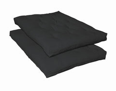 7.5" Deluxe Innerspring Futon Pad Black - 2005IS