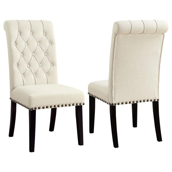 Alana Tufted Back Upholstered Side Chairs Beige (Set of 2) - 190162
