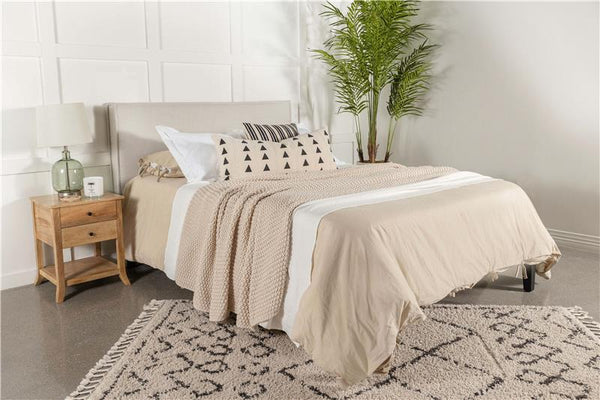 Izzy Upholstered King Panel Headboard Sand - 315985K