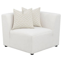 Freddie 6-piece Upholstered Modular Sectional Sofa Pearl - 551641-SETR