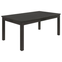 Marbrisa 7-piece Rectangular Dining Table Set Matte Black - 123071-S7