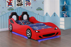 Cruiser Wood Twin LED Car Bed Red - 400479