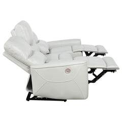Greenfield 3-piece Power Reclining Sofa Set Ivory - 610261P-S3