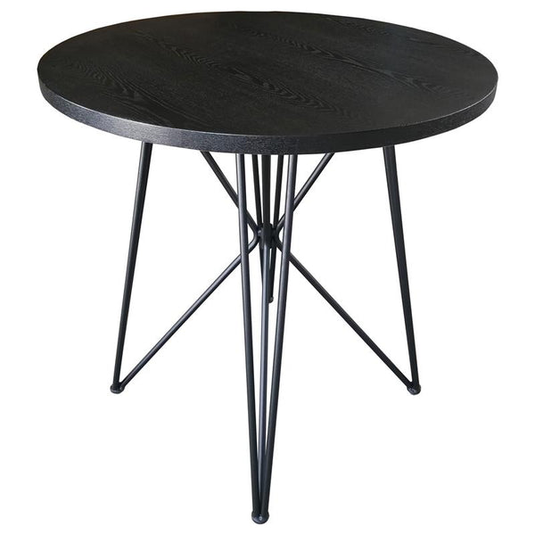 Rennes Round Table Black and Gunmetal - 106348