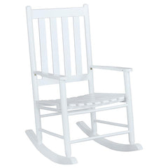 Annie Slat Back Solid Wood Rocking Chair White - 609455