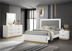 Caraway 4-piece Queen Bedroom Set White - 224771Q-S4