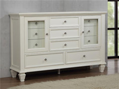 Sandy Beach 11-drawer Rectangular Dresser Cream White - 201303
