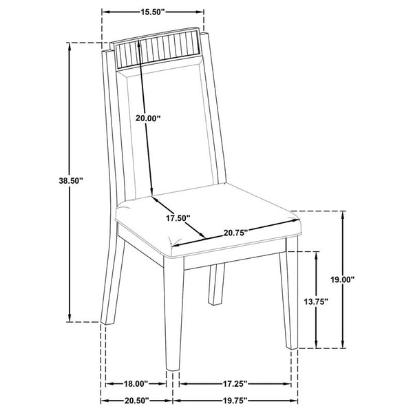 Brookmead 5-piece Rectangular Dining Set with 18" Removable Extension Leaf Black - 108231-S5