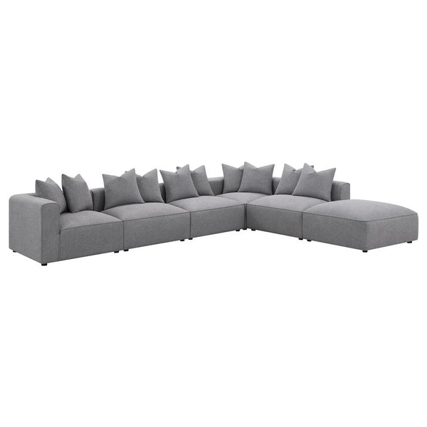 Jennifer 6-piece Upholstered Modular Sectional Grey - 551594-SET