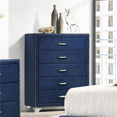 Melody 5-drawer Bedroom Chest Pacific Blue - 223375
