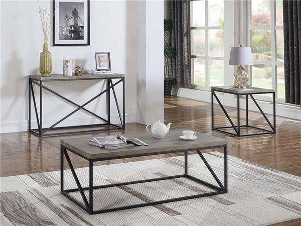 Birdie Square Engineered Wood End Table Sonoma Grey - 705617