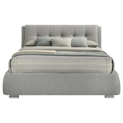 Fenbrook Upholstered California King Storage Panel Bed Grey - 300523KW