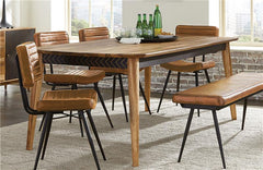 Partridge Wooden Dining Table Natural Sheesham - 110571