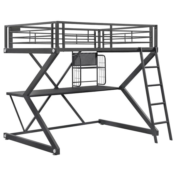 Parkview Full Workstation Loft Bed Black - 460092