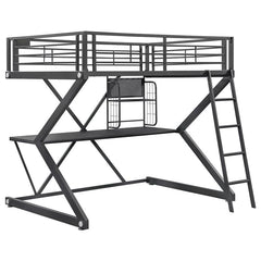 Parkview Full Workstation Loft Bed Black - 460092