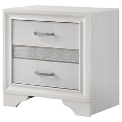 Miranda 2-drawer Nightstand Tray White - 205112