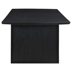 Brookmead 7-piece Rectangular Dining Set with 18" Removable Extension Leaf Black - 108231-S7