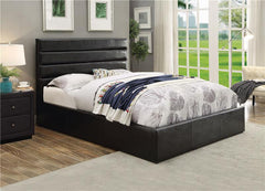 Riverbend Upholstered Queen Storage Panel Bed Black - 300469Q