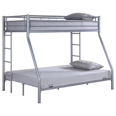 Hayward Metal Twin Over Full Bunk Bed Silver - 460062