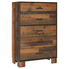 Sidney 5-piece Queen Bedroom Set Rustic Pine - 223141Q-S5