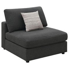 Serene 4-piece Upholstered Modular Sectional Sofa Charcoal - 551324-SETA