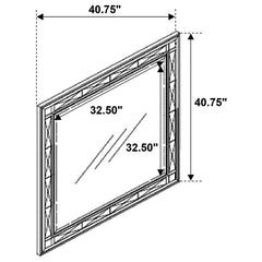 Leighton Beveled Dresser Mirror Metallic Mercury - 204924
