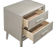 Ramon 2-drawer Nightstand Metallic Sterling - 222702